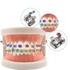 PIORPOY 20Pcs/Kit Dental Orthodontic Braces For Teeth MIM Monoblock Metal Mini Standard Roth MBT Slot 0.022 0.018 Hooks 3-4-5 3