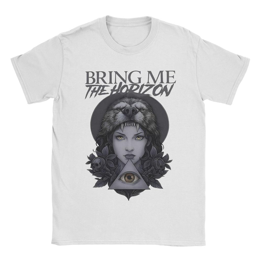 Men BMTH Bring Me The Horizon TShirts British Rock Band Cotton Clothes Summer Y2K ShortSleeve T Shirt ONeck Tshirt Plus Size
