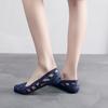 Trendy fashion hollow women's breathable sandals summer home shallow mouth pointed sandals casual beach flat sandals