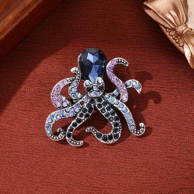 Ozean-Serie Oktopus Tier Mode Accessoires Hochwertig Herren und Damen Broschen