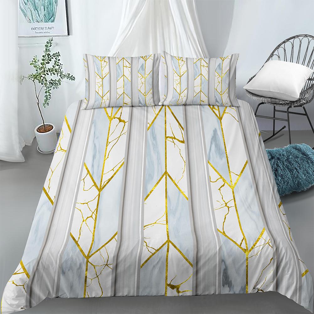 3D Geometry Duvet Cover Set King Queen Size Colourful Pattern Comforter Cover for Kids Teens Adults Boys Polyester Bedding Set