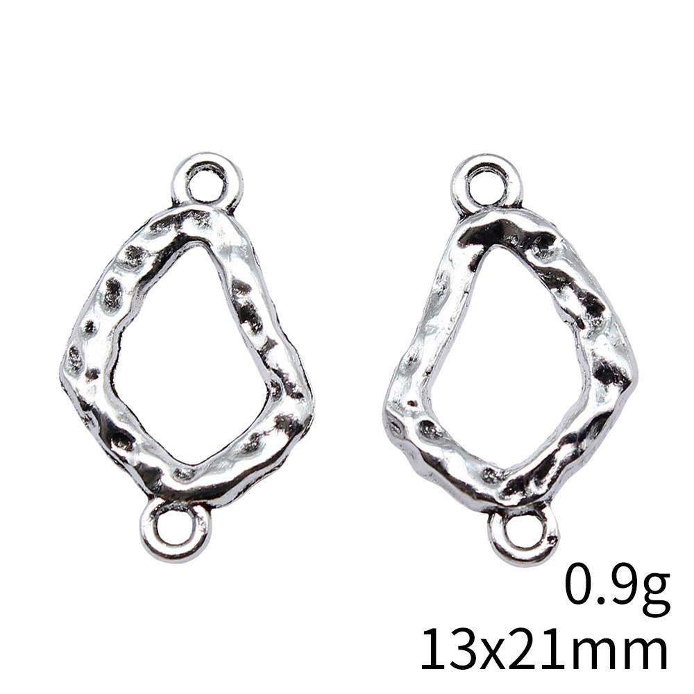 Wedding Anniversary Charms For Italian Bracelet Geometric Hollow Charms Pendant Women's Clothing Pendant Accessories