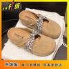 Gentle fairy ballet slippers 2025 new French retro temperament shallow mouth Mary Jane shoes slippers female