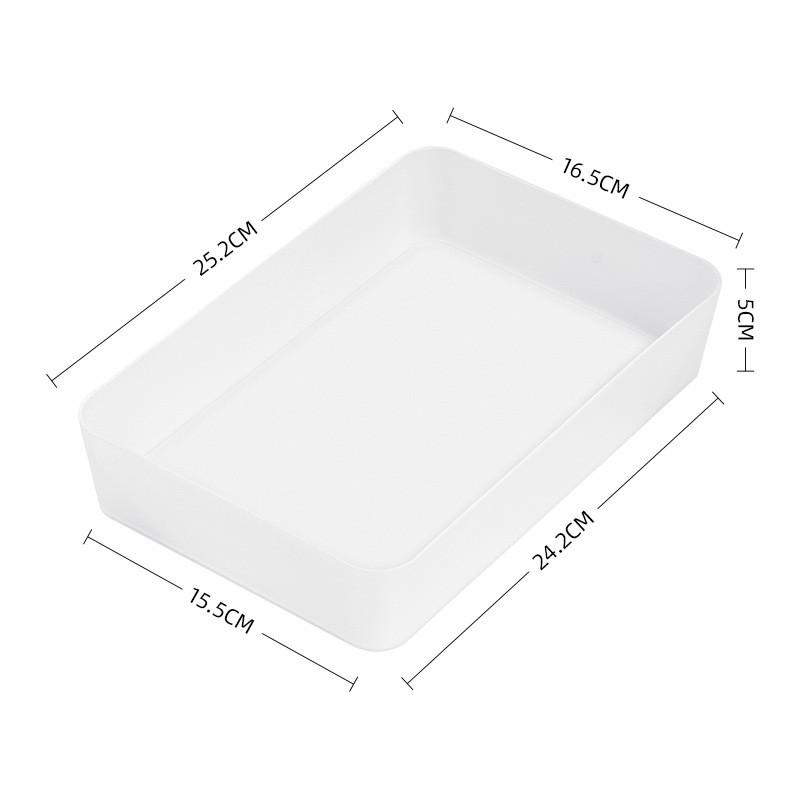 Simple Plastic Drawer Organizer With Dividers For Makeup And Accessories In Home And Office Use