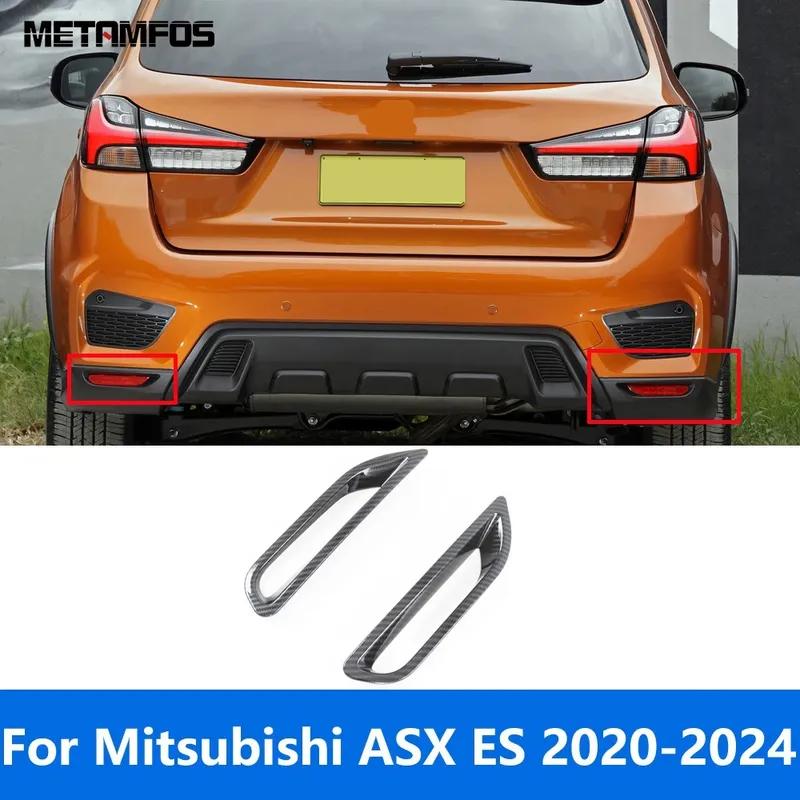 For Mitsubishi ASX RVR Outlander Sport ES 2024 Chrome Rear Fog Light Lamp Bumper Cover Trim Car Accessories