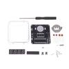 1Set Diy Electronic Watch Kit Led Digital Tube Display Creative Soldering Project Transparent Case Diy Kit (Without Battery)