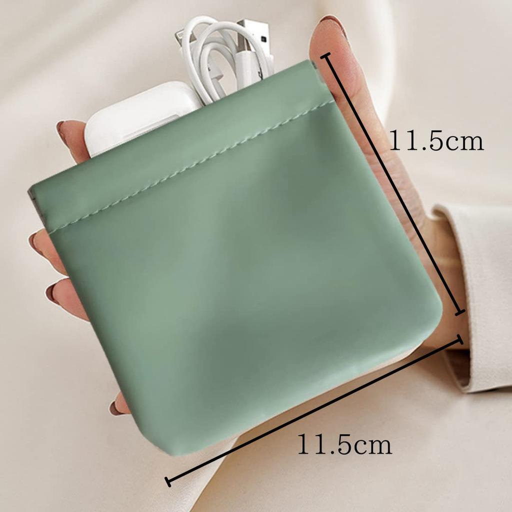 PU Leather Jewelry Pouch for Portable Storage (Black)