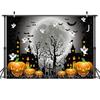 New Halloween Scary Skull Holiday Venue Layout 3D Studio Background Cloth