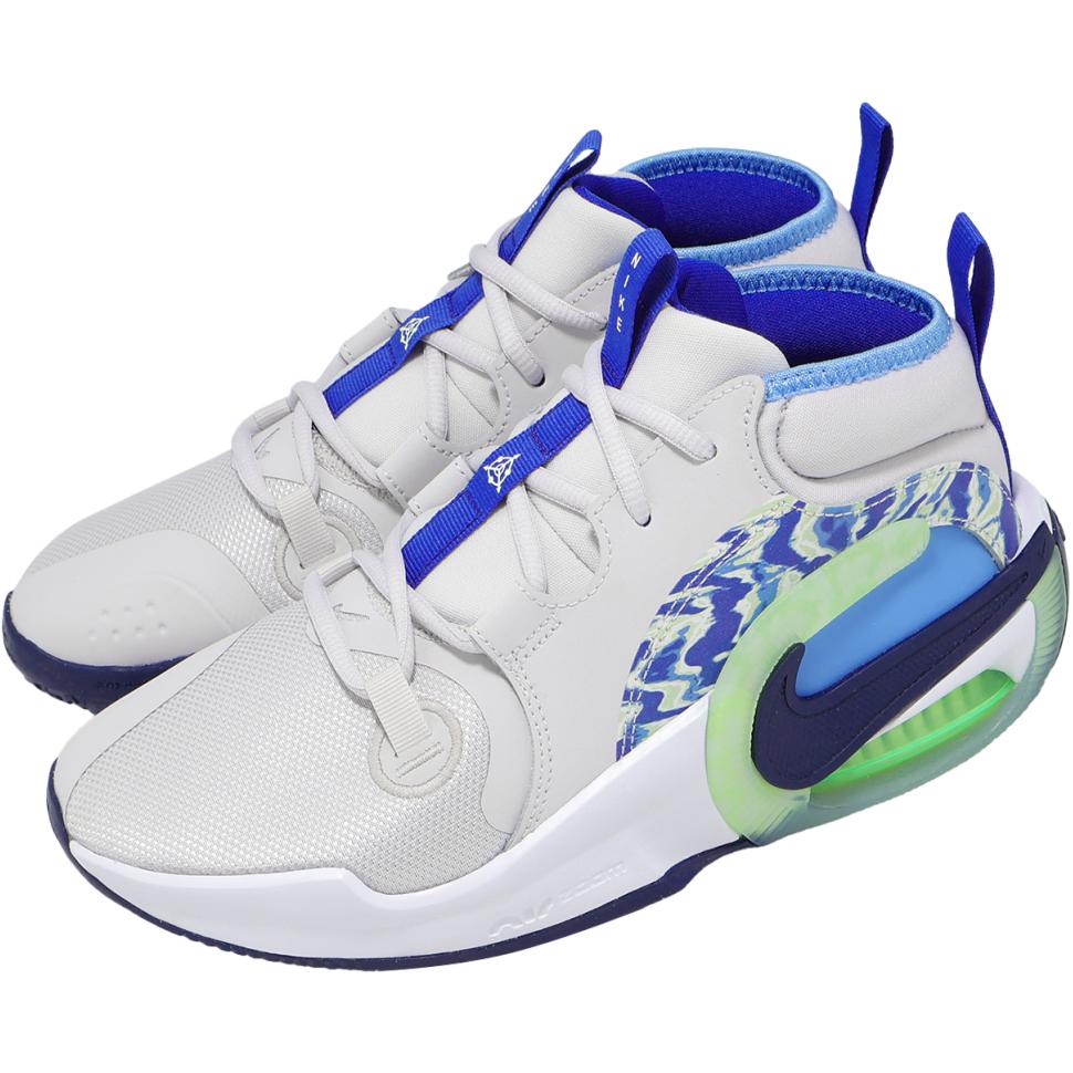 Nike Air Zoom Crossover 2 Comfortable Fit Breathable Rebound Mid-Top Kids Basketball Shoes Kids Basketball Shoes Gray Blue IQ1017-001