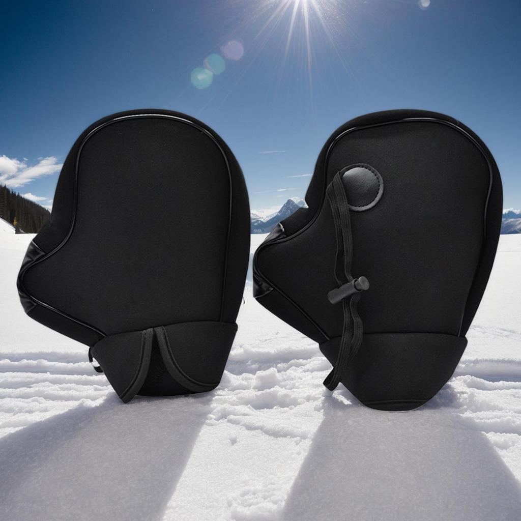 Motorcycle Handlebar Mitts Muffs Warmer Windproof Bike Handlebar Mittens For Riding Winter Cycling Racing Motorbike Outdoor