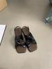 Flat sandals women's summer wear new versatile French beautiful fairy style with skirt travel seaside Roman shoes