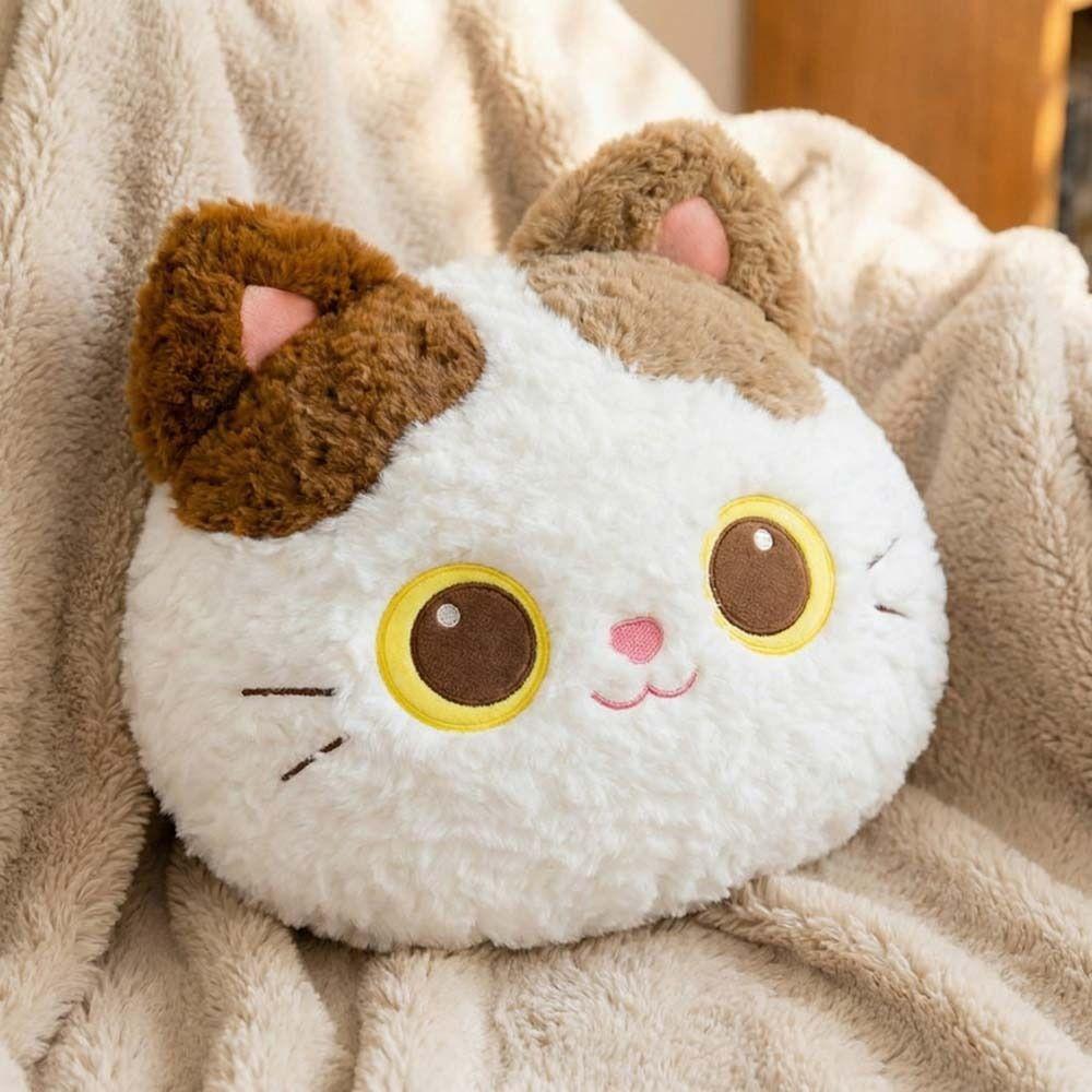 Home Decoration Plush Cat Cushion Bedroom Sofa Cat Throw Pillows Headboard Cushion