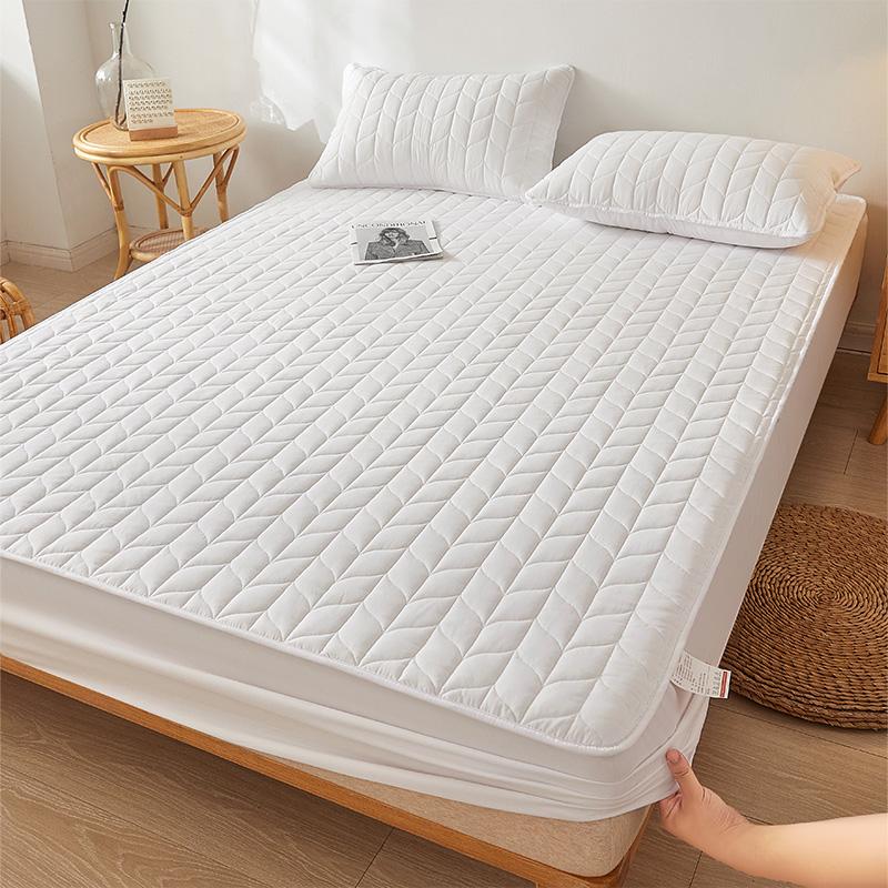 Waterproof Mattress Cover Quilted Bed Covers White Fitted Sheet tampa de colchão Home Bedspread Elastic Bedsheet(No Pillowcase)