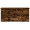 Chest In Smoked Oak Finish 100 X 42 X 46 Cm Wood Based Material