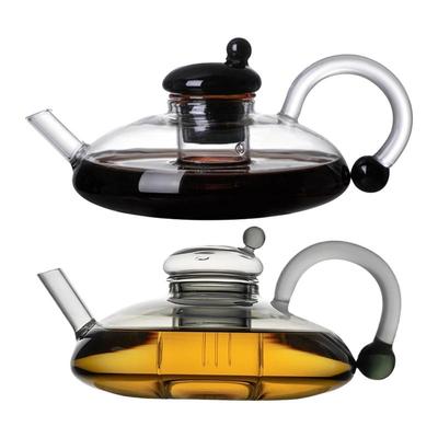 Γυάλινο βραστήρα τσαγιού 600ml/20oz ανθεκτικό στη θερμότητα γυάλινο βραστήρα καφέ πολυλειτουργικό τσαγιέρα με χύμα φύλλα πρακτικό βραστήρα ποτών
