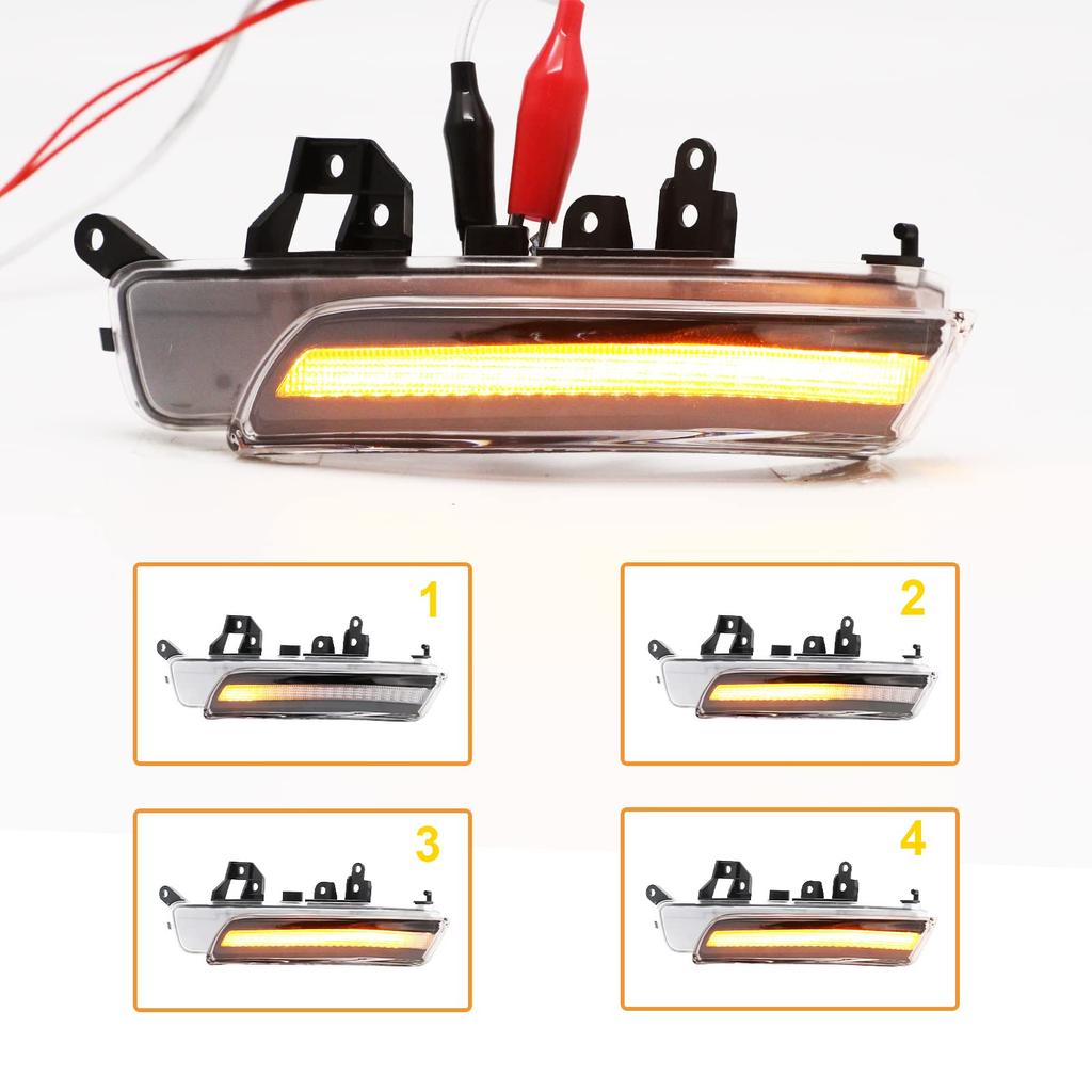 Compatible Toyota Door Mirrors with Sequential and Normal for Prius 40 Crown Majesta Mark and Hana LED Flowing Sequential Turn Signals with Clear