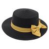 Straw Hat Female Sun Hat Bow Straw Hat French Mom Hat Beach Hat Seaside Ins Wind