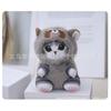 Mofusand New Cross Dressing Raccoon Shark Panda Bag Pendant Plush Keychain Toy Cute Doll