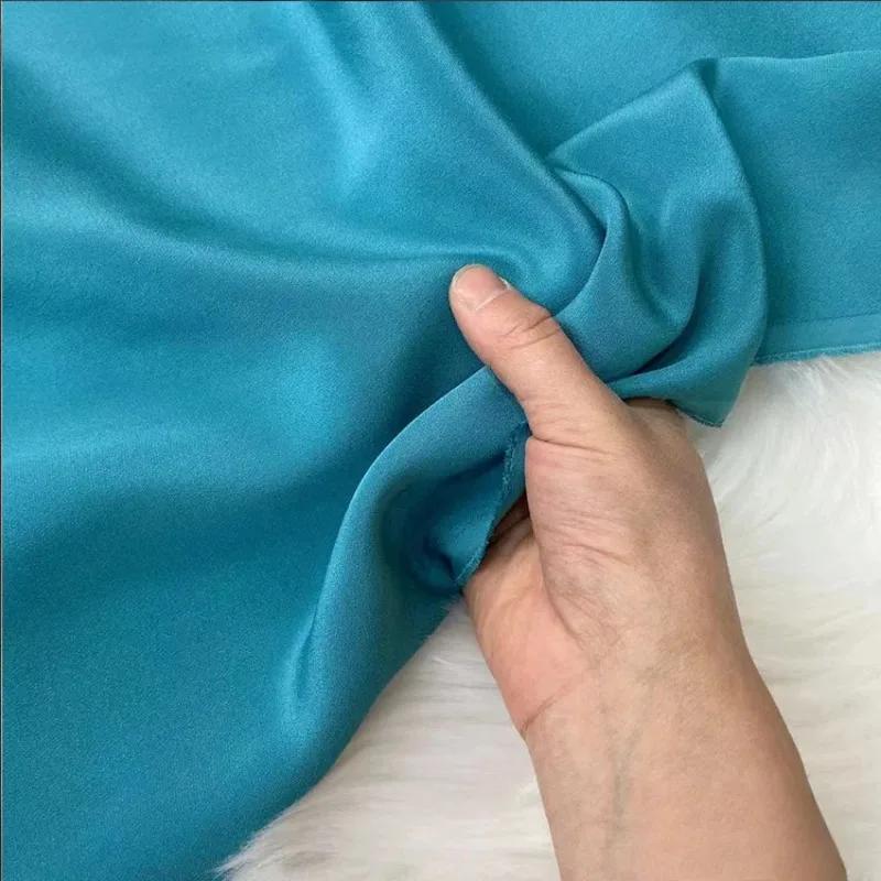 Einfarbig 100% Maulbeerseide 30 Momme Schwerer Seidenkrepp de Chine Stoff Seiden Schwerer Krepp Stoff für Bekleidung Kleider Hosen