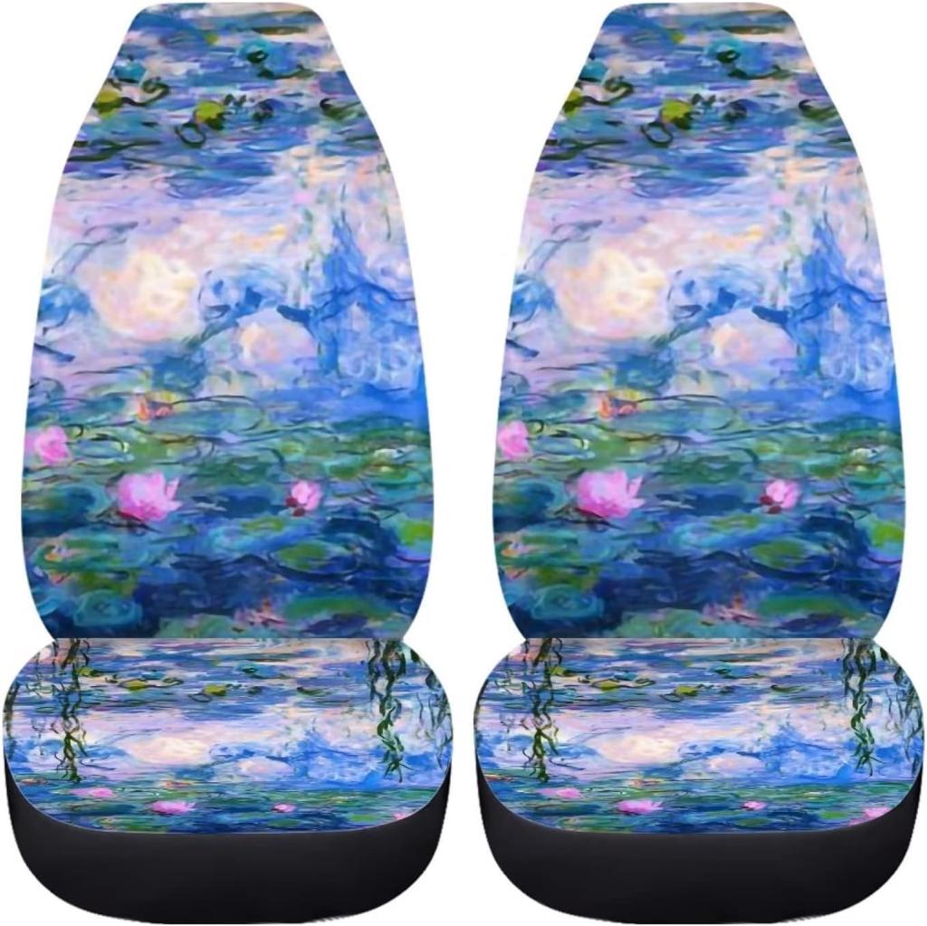 Van Gogh Almond Blossom Flower Car Seat Covers for Women Car Seat Mat Covers Protector Cushion Universal Fit Sedan Truck SUV