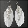 Angel Wings Feather Earrings: Fashionable Changeable Ornaments with a European-American Flair