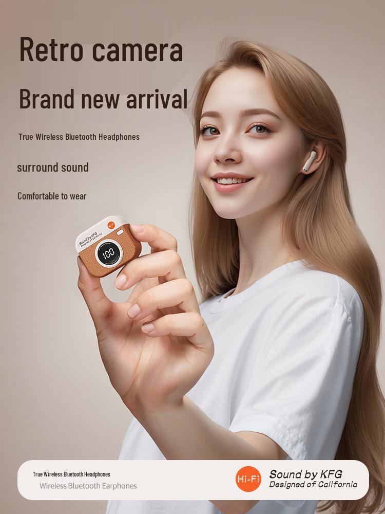 Retro Q86 Bluetooth Earphones: Half-in-Ear, Noise Cancelling, Sports-Ready, Long Battery Life