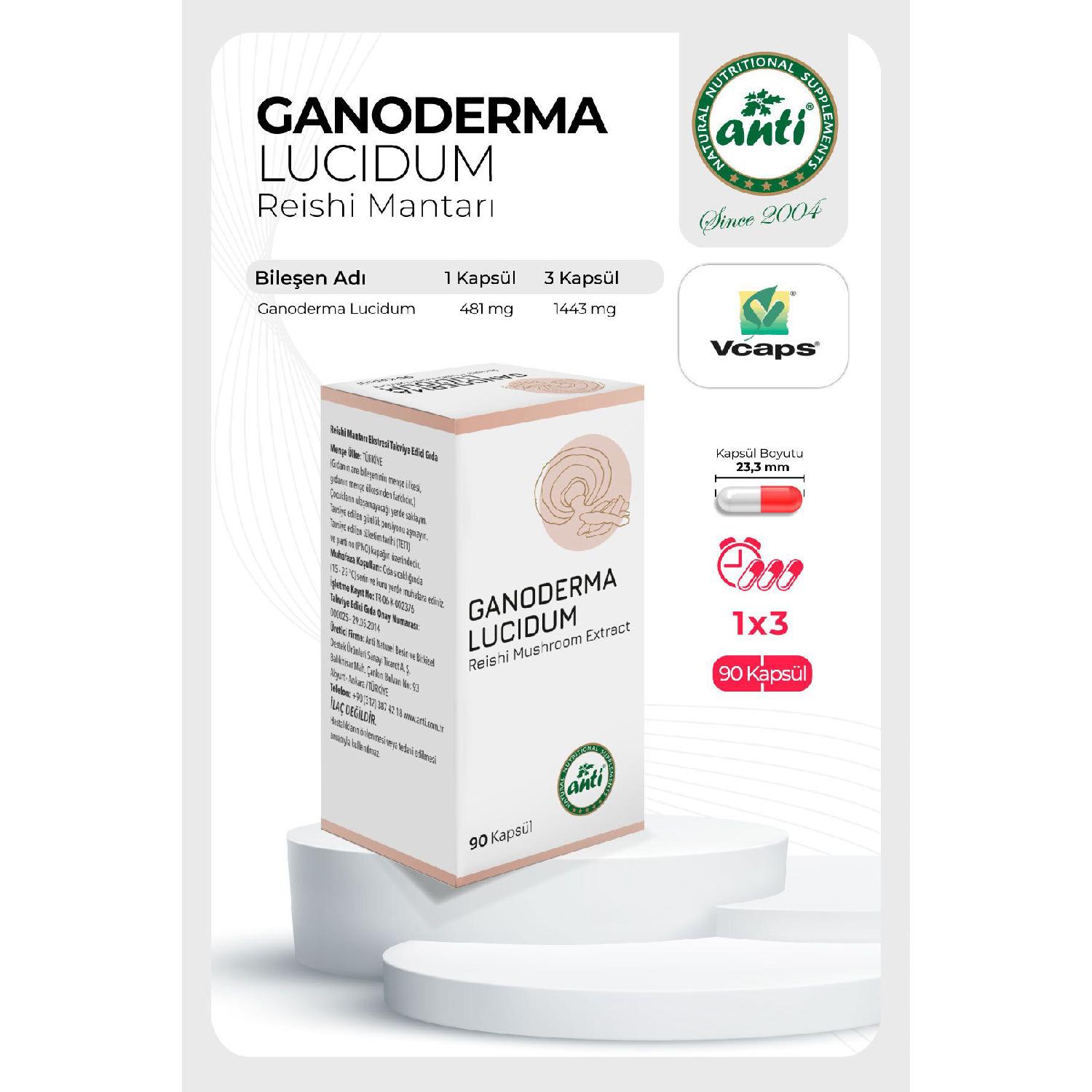 

Reishi Mushroom - 90 Capsules