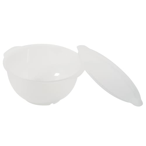 PEARL METAL Dørslag/Bolle, 20cm, Mikrobølgeovnsikker, med Lokk, Laget i Japan, Kitchen Smile, HC-627