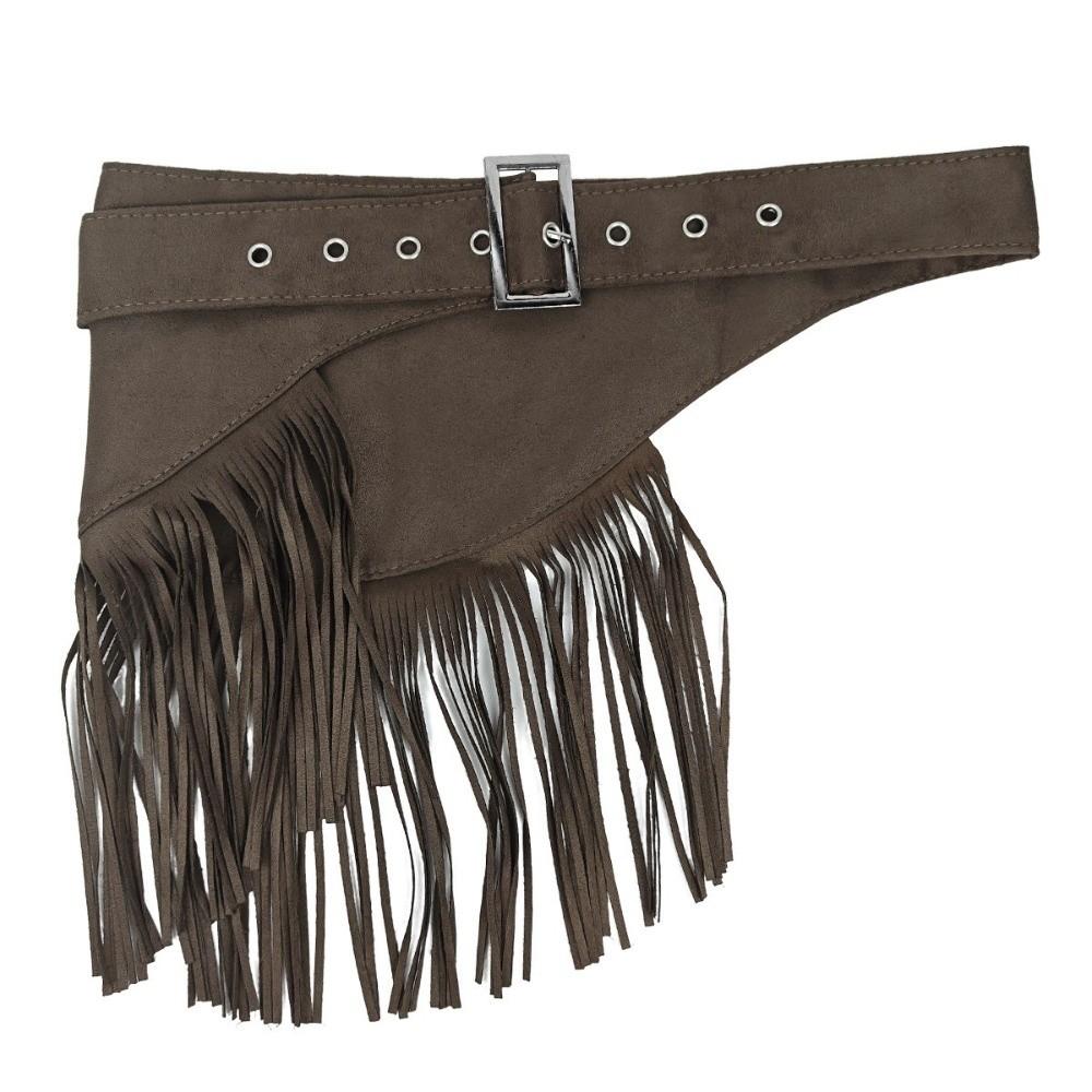 Triangle Tassel Waist Belt Solid Color Dress Belt Versatile Waist Cover for Women