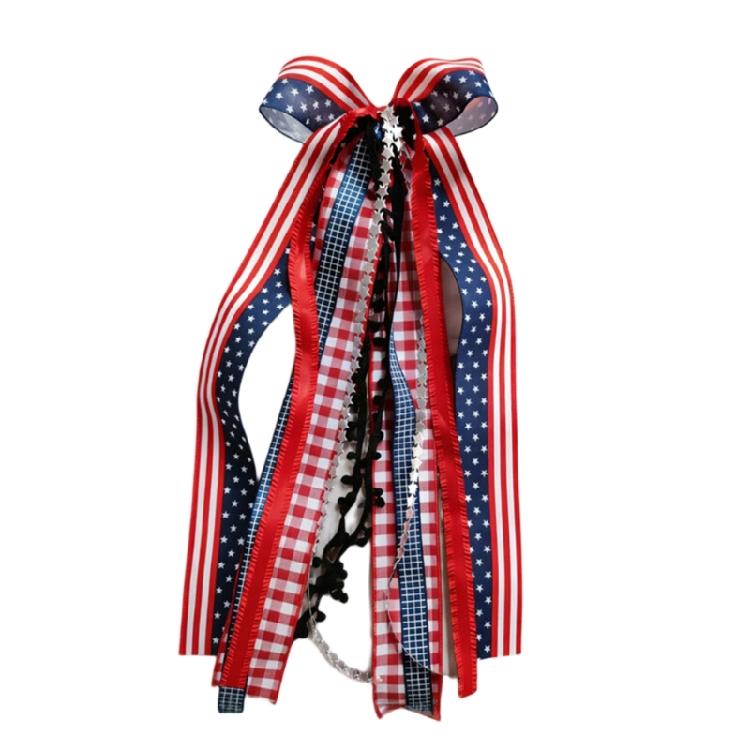 

Colorful Star Pattern Wreath Designed For Seasonal Festivals And Patriotic Gatherings Crafted From Polyester
