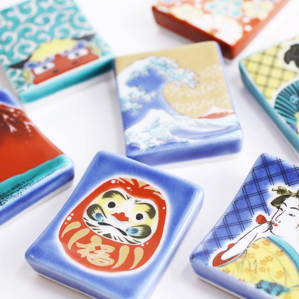 Made In Kutani a Traditional Hokuriku Features Overglaze Magnetic and Perfect for Kitchen Everyday and Chopstick Stylish and This Piece Makes a Great
