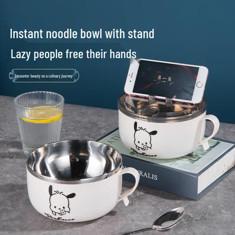 Stainless Steel Instant Noodle Bowl with Lid