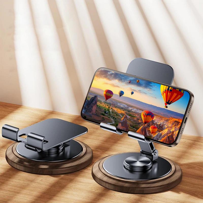 360 Degree Metal Desk Mobile Phone Holder Stand For iPhone iPadXiaomi Adjustable Desktop Tablet Holder Cell Phone Stand