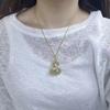 Fulu Akoya Pearl Two-Way Brooch Pendant with Gold-Filled Setting - White
