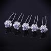 10 sztuk kryształ perłowy kwiat ślubny dla nowożeńców spinki do włosów spinki do włosów Party Dance biżuteria akcesoria