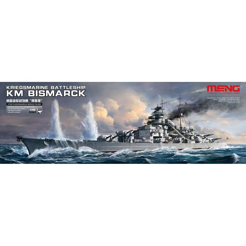 Meng Ps 003 model Kit War Navy Battleship Bismarckkm