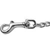 Double Metal Coupler Pet Dog Chain Leash for Large Medium Dogs Walking Train(3.5mm*60cm)