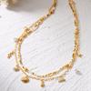 Boho Sexy Layered Rice Beads Tassel Waist Belly Chain For Women Summer Beach Sea Shell Conch Turtle Pearl Body Chain Jewelry