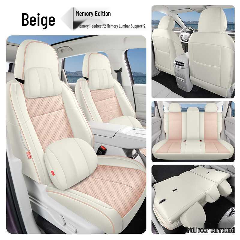 Compatible Leapmotor LAFA5 Seat Covers: Full Coverage Perforated Leather Cushions for All Seasons, Fits 26 Models