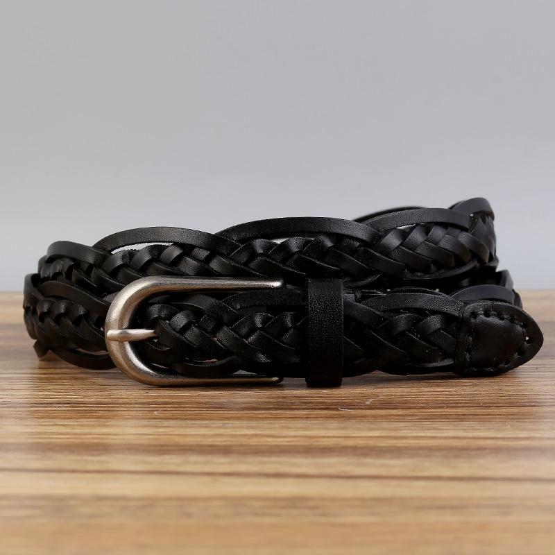 Women S Retro Pin Buckle Genuine Leather Belt Casual