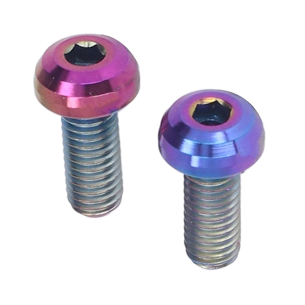 2Pcs Bottle Cage Screws M5x12mm Water Cycling for Fixing Gas Cylinder Seat Alloy