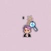 7pcs BTS Cartoon Suit Acrylic Keychain, Bangtan Boys Cartoon Figure with Army Bomb & Star Charm, Kpop ARMY Fans Bag Pendant