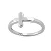 925 Sterling Silver Sideways Cross Women Ring