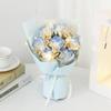 520 Creative Icy Blue Rose and Gypsophila Soap Flower Bouquet for Teacher's Day