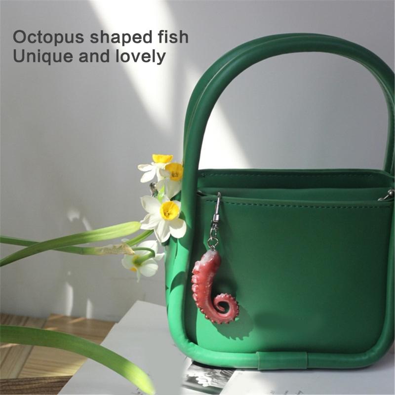 Creative Octopus and Squid Claw Key Chain Multifunctional Keychain Bag Pendant Accessory for Keys and Phone Decoration