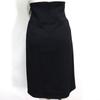 CHANEL tight skirt 08A P33857V12627 high waist black wool Women Used