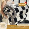 Checkerboard Grade A Half Side Fleece Warmth Blanket Spring Autumn Keep Warm Sofa Blankets For Throw Soft Napping Shawl Blanket