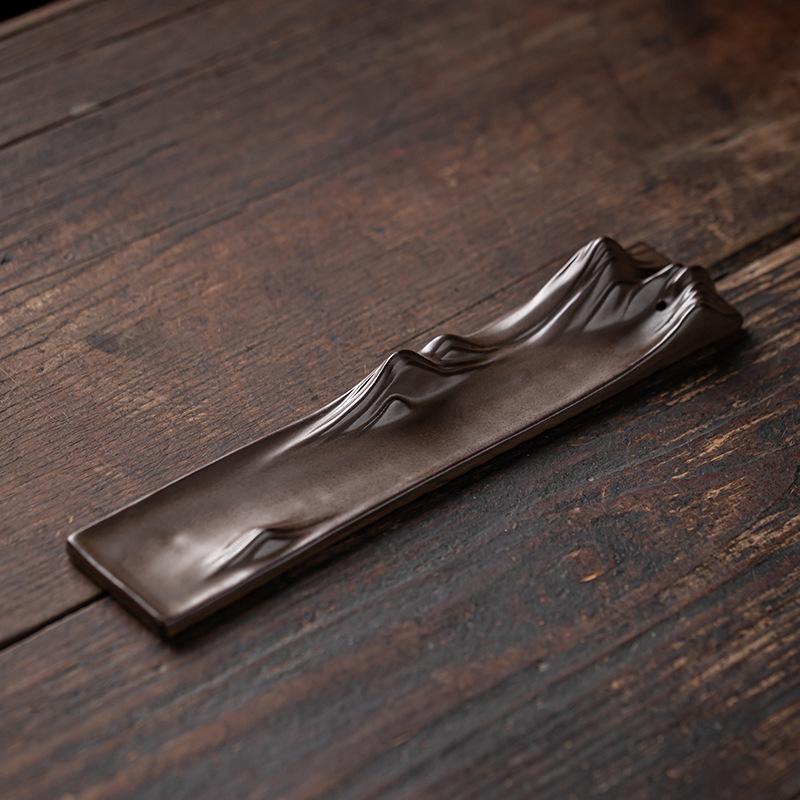 

YXY Антикварная курильница керамическая Цяньли пейзаж держатель для благовонных палочек дзен антикварный домашний декор украшения для чайного дома коричневый