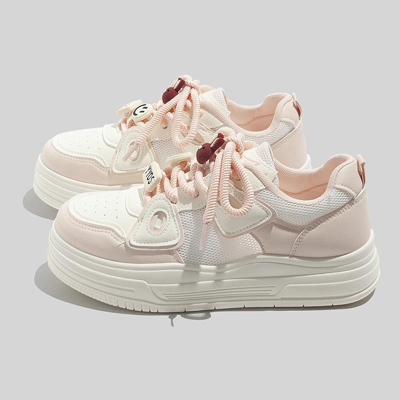 Niche board shoes new spring students breathable thick soles casual 35