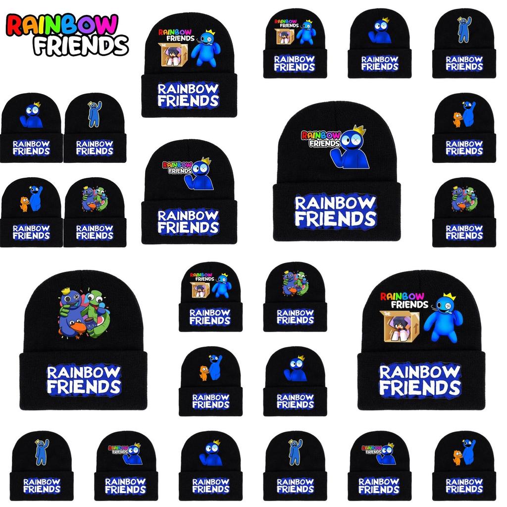 Roblox Rainbow Friends Strickmütze Weich und Warm Weihnachtsgeschenk für Männer und Frauen